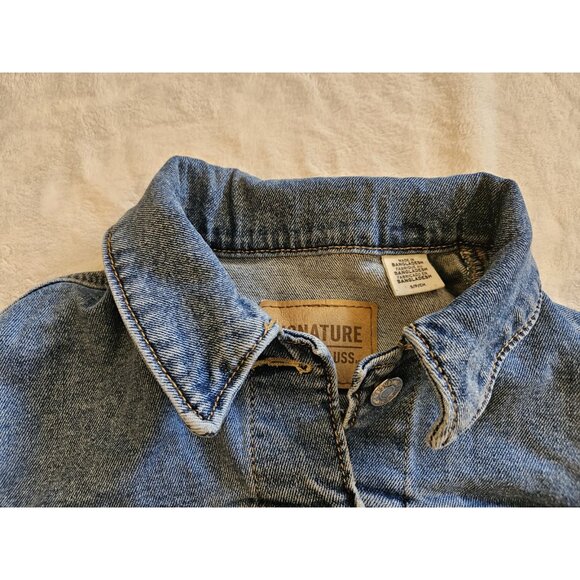 WOMEN'S LEVI STRAUSS & CO CLASSIC DENIM TRUCKER JEAN JACKET SIZE SMALL - Picture 2 of 11